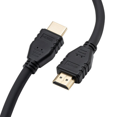 Kábel HDMI M/M 5m, Ultra High Speed+Eth, 4K@60Hz, HDMI 2.0, 18G, G pozl. kon., čierny, flexiblný