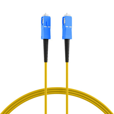 Fiber kábel SC-SC, 1m Simplex OS2(9/125µm), LSOH, G657.A2, ohybný, 3mm, žltý
