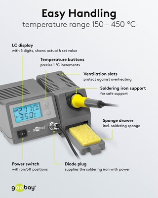 Elektrická spájkovačka 48 W profi digitálna s LCD displejom EP5