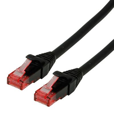 UTP Patchkábel LSOH 0.3m cat.6, čierny, CCA, Component Level