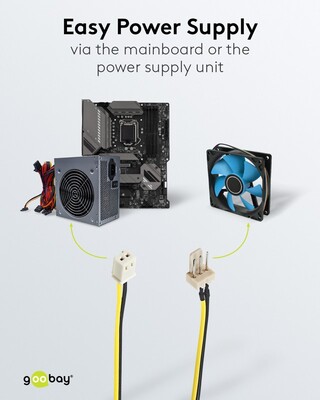 Kábel napájací interný FAN 3pin M na 2pin F