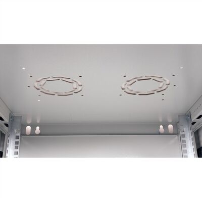 19" Rack na stenu 4U, sivý, 290x600x600mm (HxWxD), odnímateľné bočnice