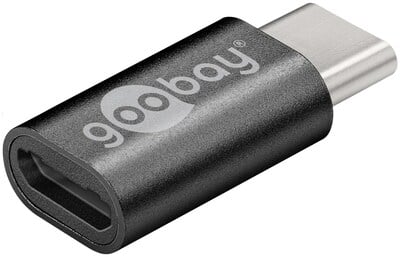 Adaptér USB 3.1 Typ C na USB 2.0 Micro-B, M/F, sivý