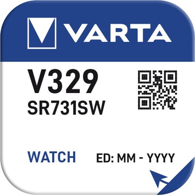 Batéria VARTA Watch do hodiniek V329 (1ks) 1.55V 36mAh (SR731)