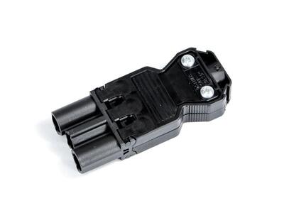 Konektor plochý 3-pin SAMEC napájací GST18i3 čierny 92.932.3053.1