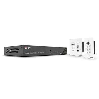 Prezentačný systém HDMI + USB cez TP do 70m, HDbaseT, RS232, Ovládací + prípojný panel