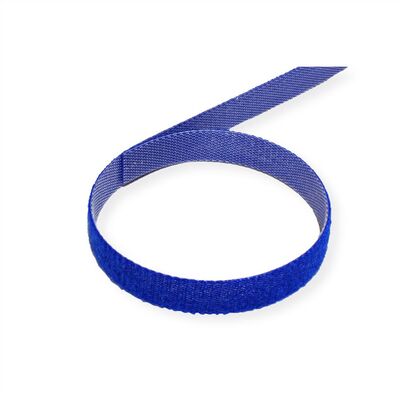 Káblový organizér suchý zips 25m návin, modrá farba, šírka 10mm