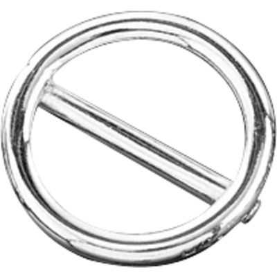 Krúžok zváraný s priečkou 2.5mm/14mm, poniklovaná oceľ, HS