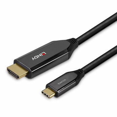 Kábel USB 3.1 Typ C na HDMI M/M 2m, 8K@60Hz, 48G, čierny