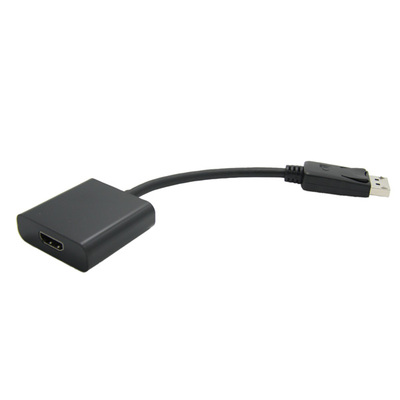 Adaptér DisplayPort/HDMI M/F, 2K@60Hz (DP 1.2, HDMI 1.4), 15cm, čierny