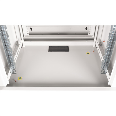 19" Rack na stenu 12U, sivý, 640x600x600mm (HxWxD), RAL7035, PRO, otočný (2-dielny)