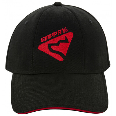 Šiltovka čierna s logom GAPPAY, čierna+biela