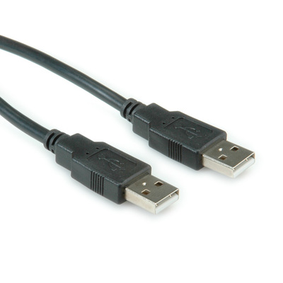 Kábel USB 2.0 A-A M/M 3m, High Speed, čierny