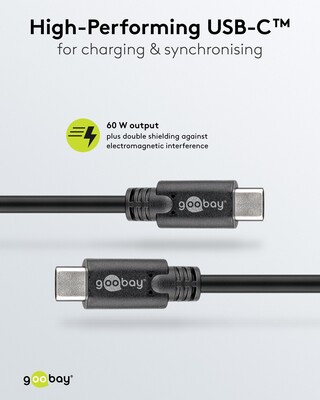 Kábel USB 3.2 Gen 1, Typ C CM/CM 1m, 5Gbps, PD 60w 20V3A, čierny