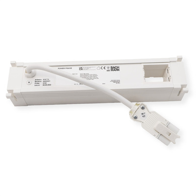 Power Frame 2xUTE 230V, 1xCustom, nabíjačka (USB A + USB C), 0.2m kábel 1.5mm², GST18, biely