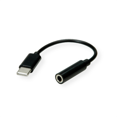 Adaptér USB 3.1 Typ C na 3,5mm audio jack, 13cm, čierny