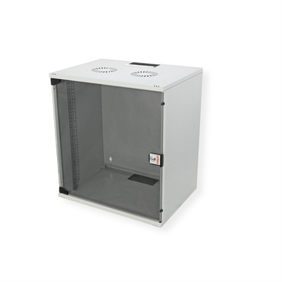 19" Rack na stenu 12U, sivý, 595x540x400 mm (HxWxD), RAL7035, BASIC