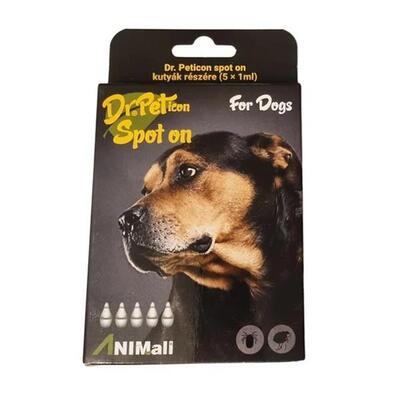 Repelentný roztok Dr.Pet spot-on pre psy, 5x1 ml/bal