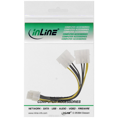 Kábel napájací interný 2x5.25 Molex na 8 pin PCI ExpressII