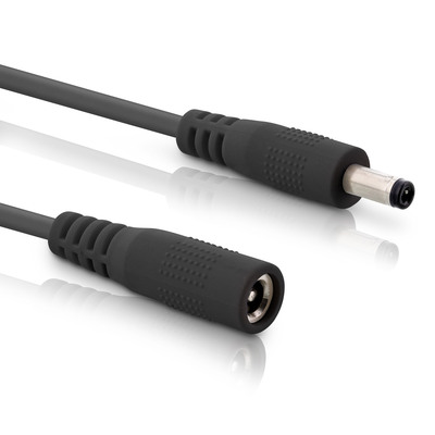 Kábel predlžovací DC 5.5mm / 2.1mm, AWG18, 3m, čierny