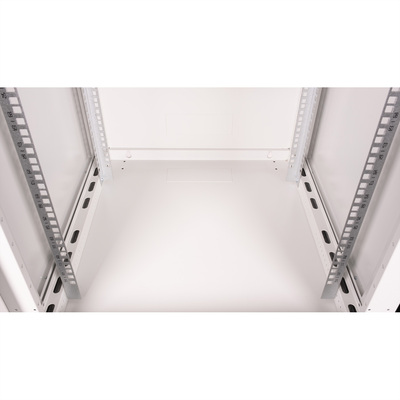 19" Rack na stenu 12U, sivý, 645x600x600mm (HxWxD), odnímateľné bočnice