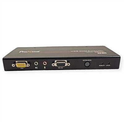 Predĺženie KVM cez TP do 300m, VGA, USB, RS-232, Audio (3.5mm jack), Dual Remote (lokálne ovládanie)