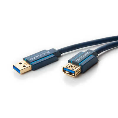 Kábel USB 3.0 A-A M/F 3m, Super Speed, C