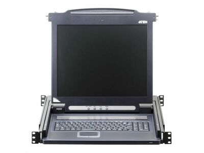 KVM konzola 19" LCD, 1 port, VGA, PS/2+USB, DE layout