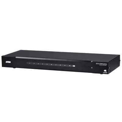 Video distribútor/splitter HDMI 1IN/10OUT UHD 4K@60Hz, RS232, 18G, čierny