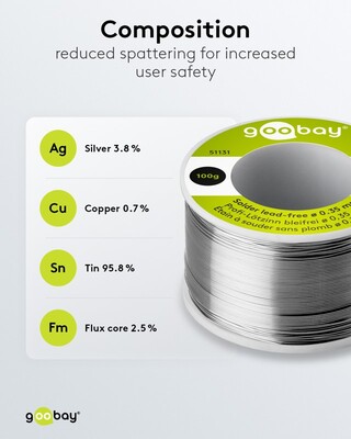 Cín spájkovací o priemere 0.8mm 50g špulka - bezolovnatý