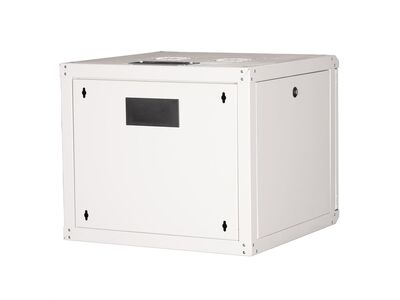 19" Rack na stenu 9U, sivý, 505x600x600 mm (HxWxD), RAL7035, PRO, odnímateľné bočnice