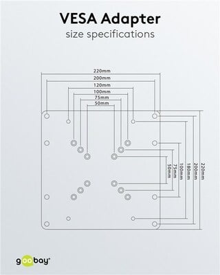 Redukcia z VESA50,75,100 na VESA 200