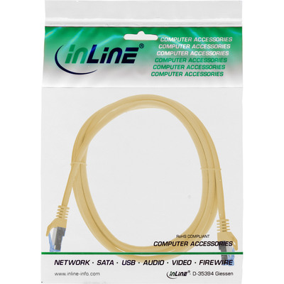 S/FTP (PiMF) Patchkábel LSOH TPE 0.3m cat.6a, žltý, CCA, flexibilný