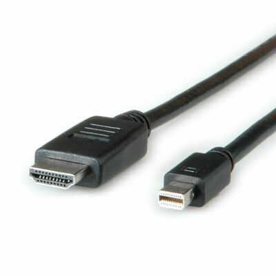 Kábel DisplayPort mini na HDMI M/M 4.5m, jednosmerný, max. 1920x1200 @60Hz, čierny