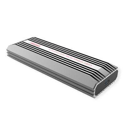 Externý box / Adaptér USB 4 Gen 3x2 Typ C na NVMe M.2 SSD HDD (M-key), 40Gbps, sivý