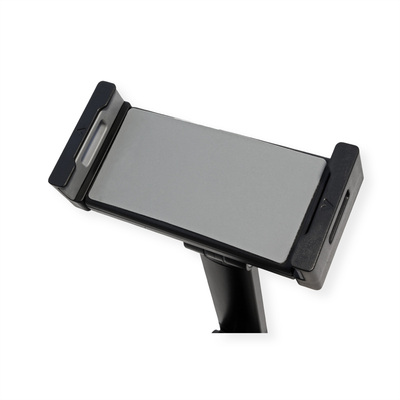 Držiak pre tablety 4.7-12.9" na stôl, univerzálny, max 1kg, rameno 470mm, čierny