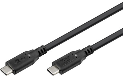Kábel USB 3.2 Gen 1, Typ C CM/CM 0.5m, 5Gbps, PD 60w 20V3A, čierny