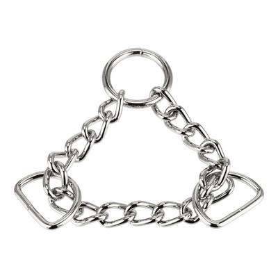 Náhradná sťahovacia retiazka 3mm/21cm, 1 krúžok + 2 D-krúžky, poniklovaná oceľ, HS