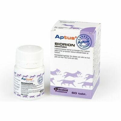 Aptus BIORION pre psov a mačky, k starostlivosti o srsť a pazúre, 60tbl.
