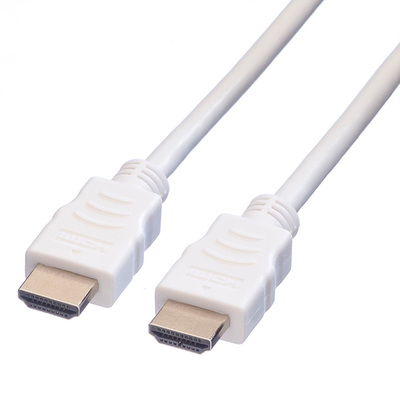 Kábel HDMI M/M 10m, High Speed+Eth, 4K@30Hz, HDMI 1.4, biely
