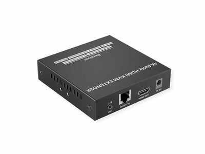 Predĺženie KVM cez TP/IP (LAN) do 120m, HDMI, USB, Audio, RS232, s lokálnym monitorom, 4K@60Hz