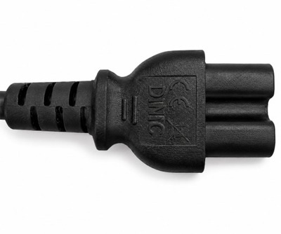 Kábel sieťový 230V, vidlica (BS1363A) UK lomená - C15, 1.8m, 1.00mm², 10A poistka, čierny
