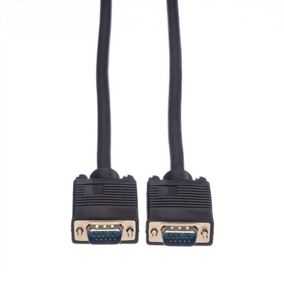 Kábel VGA M/M 6m, prepojovací, tienený, čierny