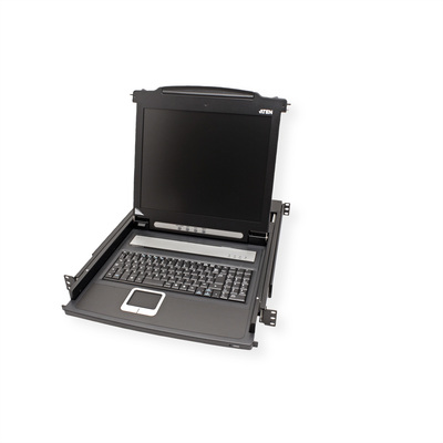 KVM konzola 17" LCD, 1 port, VGA, USB + PS/2, UK layout