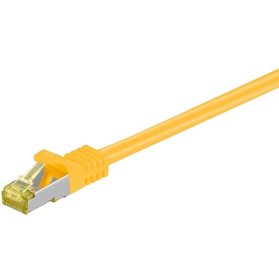 S/FTP (PiMF) Patchkábel LSOH 1.5m, cat.7, žltý, Cu
