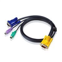 KVM konzola 19" LCD, 8 Port, VGA, PS2+USB, DE layout
