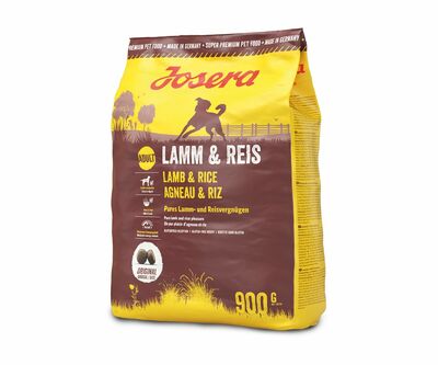 Krmivo JOSERA Lamb & Rise 21/11, pre všetky plemená, jahňa a ryža, 900g