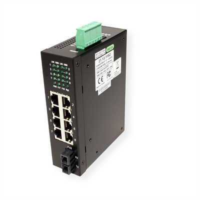 Switch 10/100, 7port, 1x SC, priemyselný