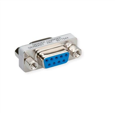 Adaptér/spojka D-SUB 9pin, DB9 F/F, mini, 1:1, kovový, RS232