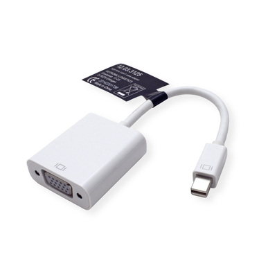 Adaptér mini DisplayPort/VGA M/F, biely 10cm